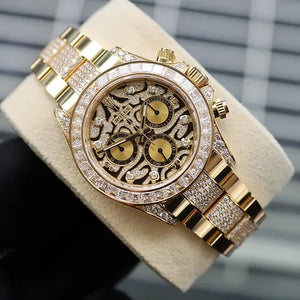 Rolex Daytona Ramzan Special Gold Diamond Metal Watch