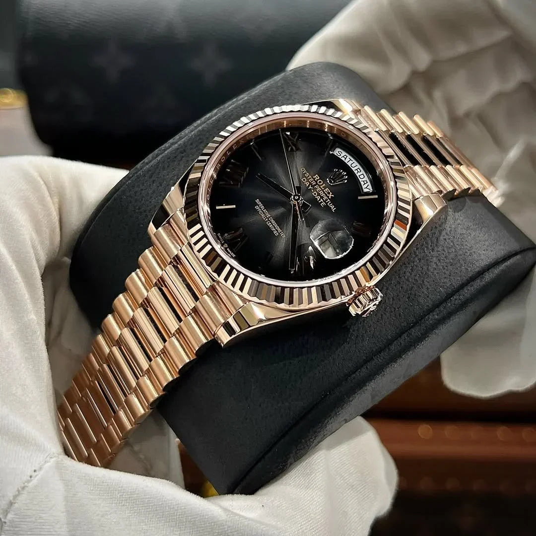 ROLEX ROSE GOLD BLACK DAIL (Super Quality) - View 2