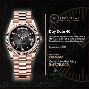 ROLEX ROSE GOLD BLACK DAIL (Super Quality)