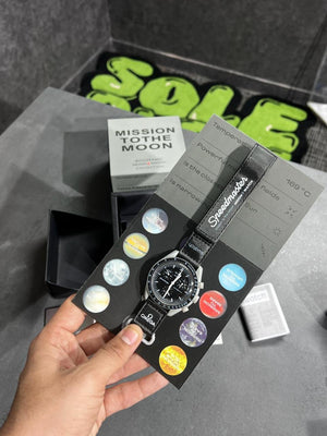 Swatch X Omega Bioceramic Moonswatch Mission To The Moon Black With Kit