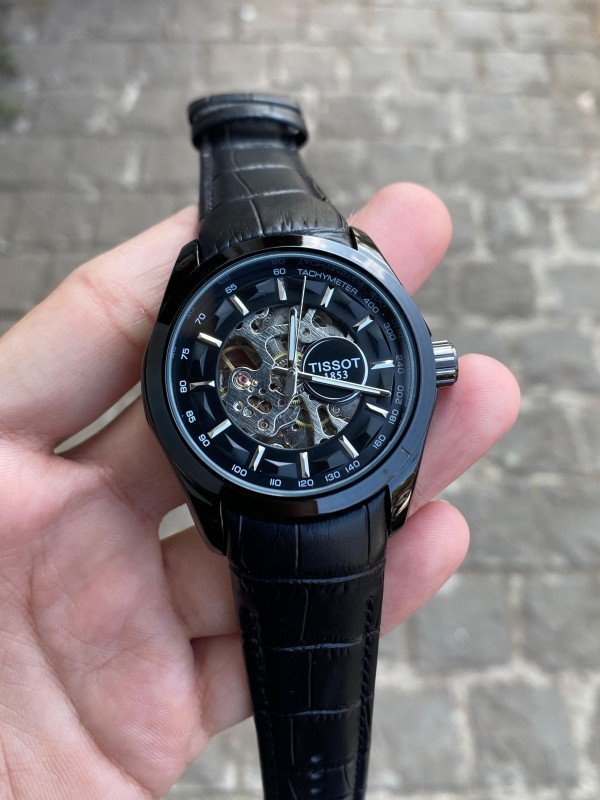 TISSOT 1853 AUTOMATIC PRIMIUM QUILTY LEATHER WATCH - View 3