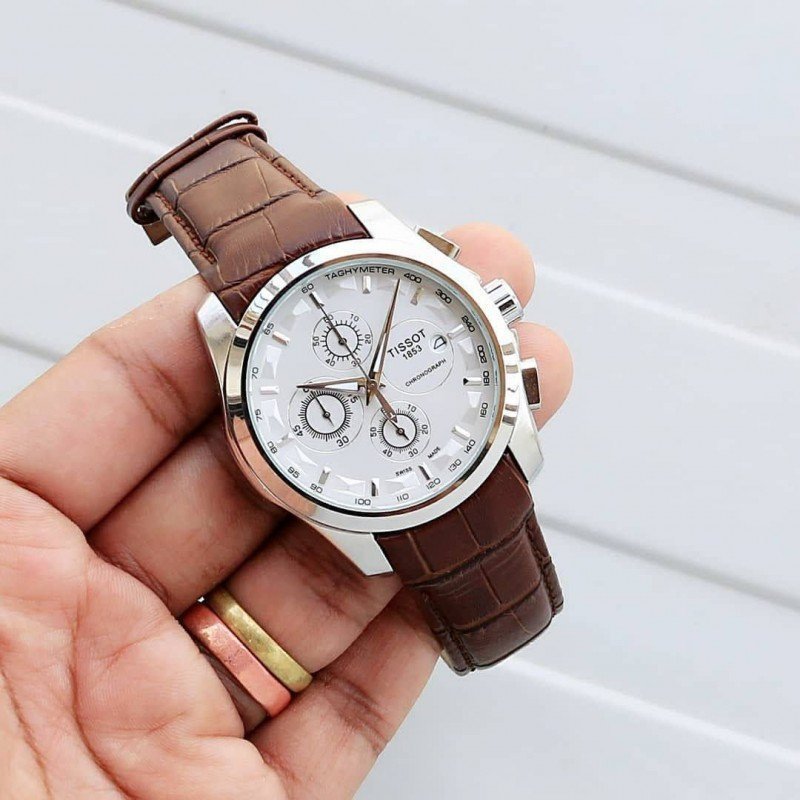TISSOT 1853 PRIMIUM QUALITY LEATHER WATCH' - View 2