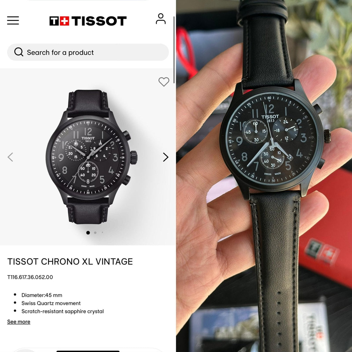 TISSOT CHRONO XL VINTAGE WRIST WATCH - View 2