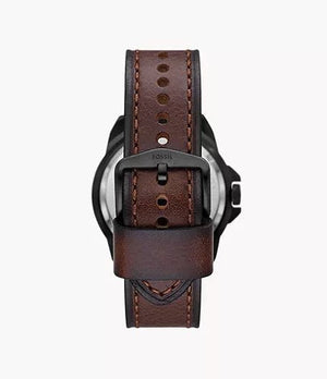 FOSSIL BRONSON AUTOMATIC (BROWN LITEHIDE) LEATHER WATCH
