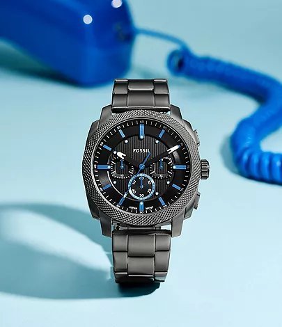 FOSSIL MACHINE CHRONOGRAPH METAL WRIST WATCH (2025) - View 2