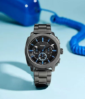 FOSSIL MACHINE CHRONOGRAPH METAL WRIST WATCH (2025)