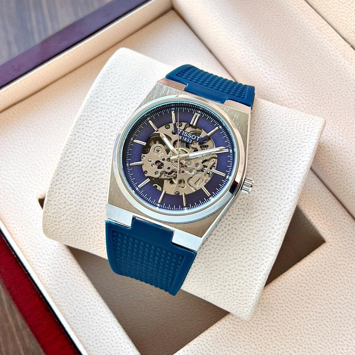 TISSOT PRX 1853 SKELETON AUTOMATIC WRIST WATCH - View 2