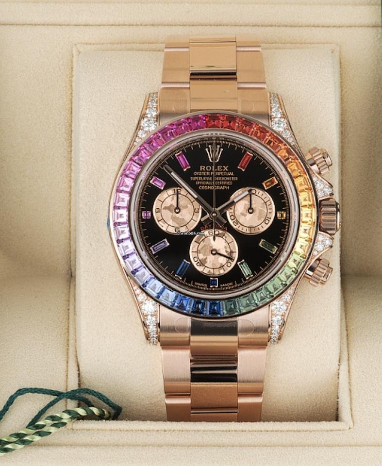 rolex rainbow daytona rose gold - View 2