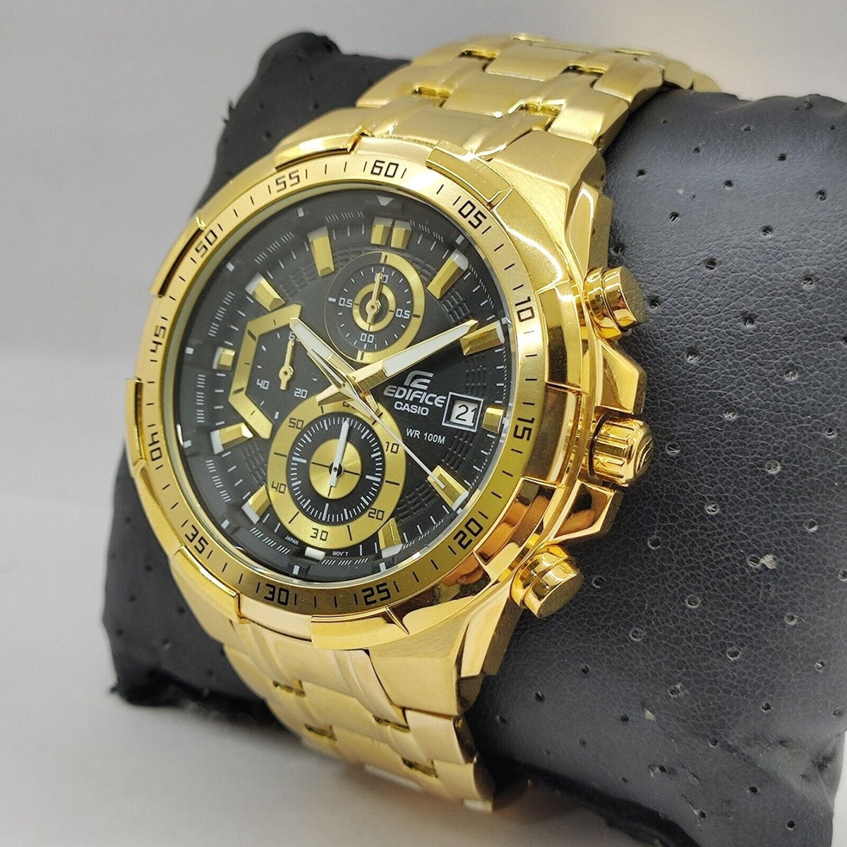 Edifice Gold Black Metal Watch - View 5