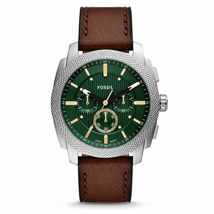 FOSSIL MACHINE CHRONOGRAPH BROWN LETHER WRIST WATCH (2025 MODEL) by Fossil - Watch Corner