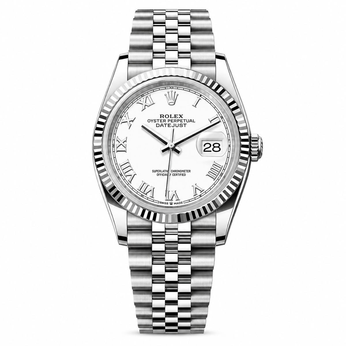 Rolex Date just 36 white dial by Rolex - Watch Corner