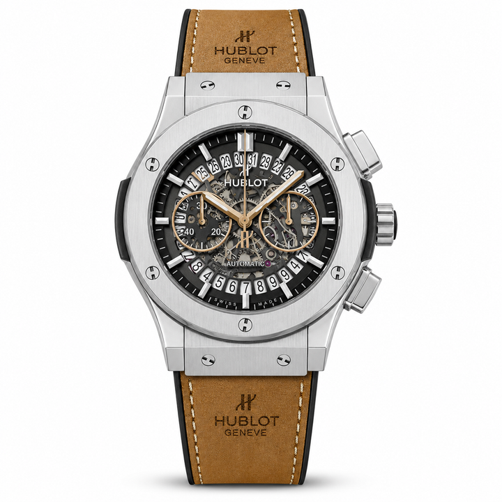 Hublot Brown Leather Belt Watch by Hublot - Watch Corner