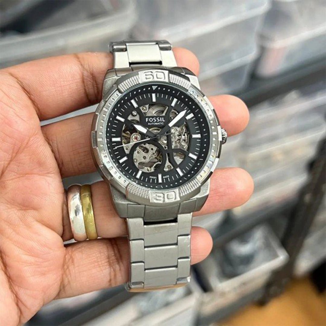 Fossil Silver Metal Automatic - View 2