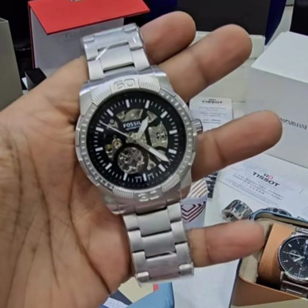Fossil Silver Metal Automatic - View 4