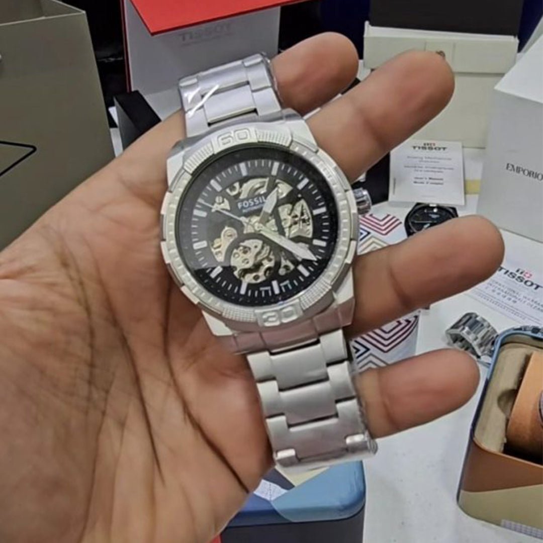Fossil Silver Metal Automatic - View 3