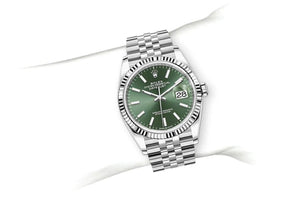 Rolex Date just 36 green dial