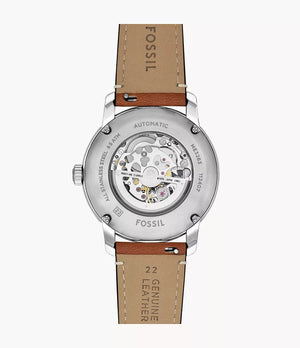 Fossil Heritage Automatic Brown Leather Watch (BLUE) 2025