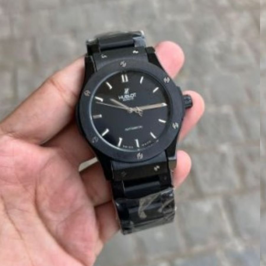 Hublot Automatic Japanese Machine watch (Black with Black Dial) - View 2