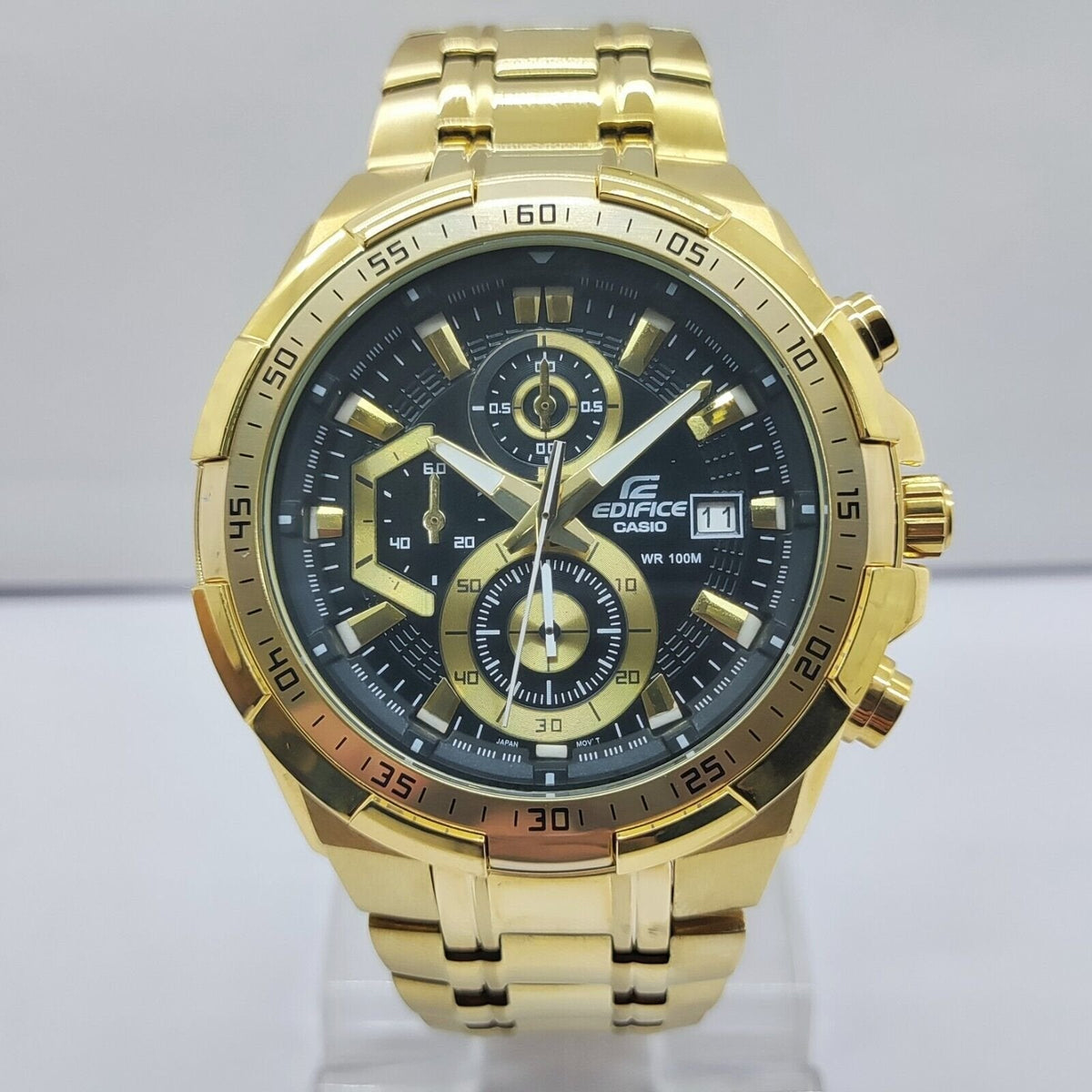 Edifice Gold Black Metal Watch - View 2
