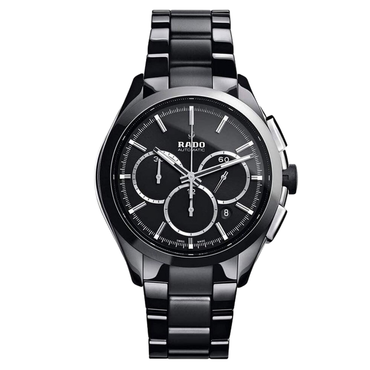 Rado Hyperchrome Stainless Steel Black Silver by Rado - Watch Corner