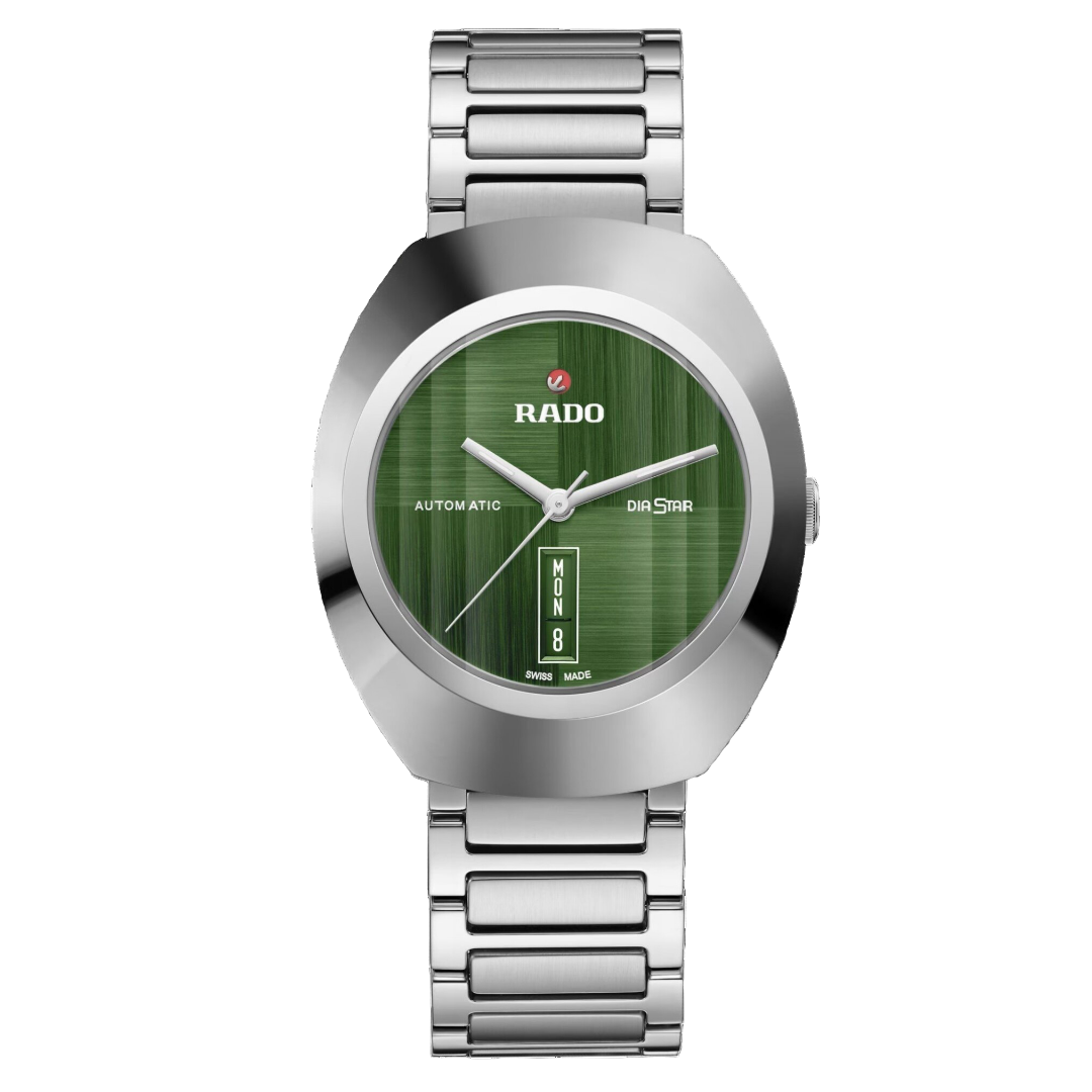RADO DISTAR SILVER Green Metal WATCH by Rado - Watch Corner