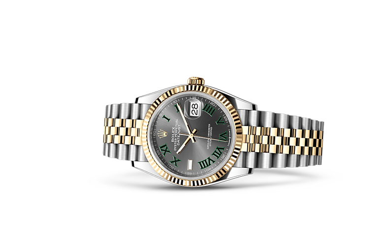 Rolex Datejust Dualtone Grey Dial Metal Watch - View 3