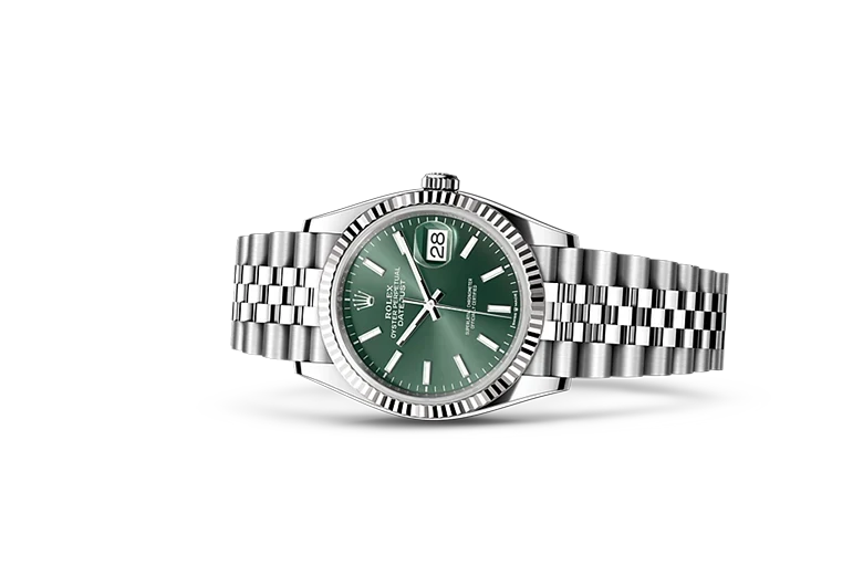 Rolex Date just 36 green dial - View 4