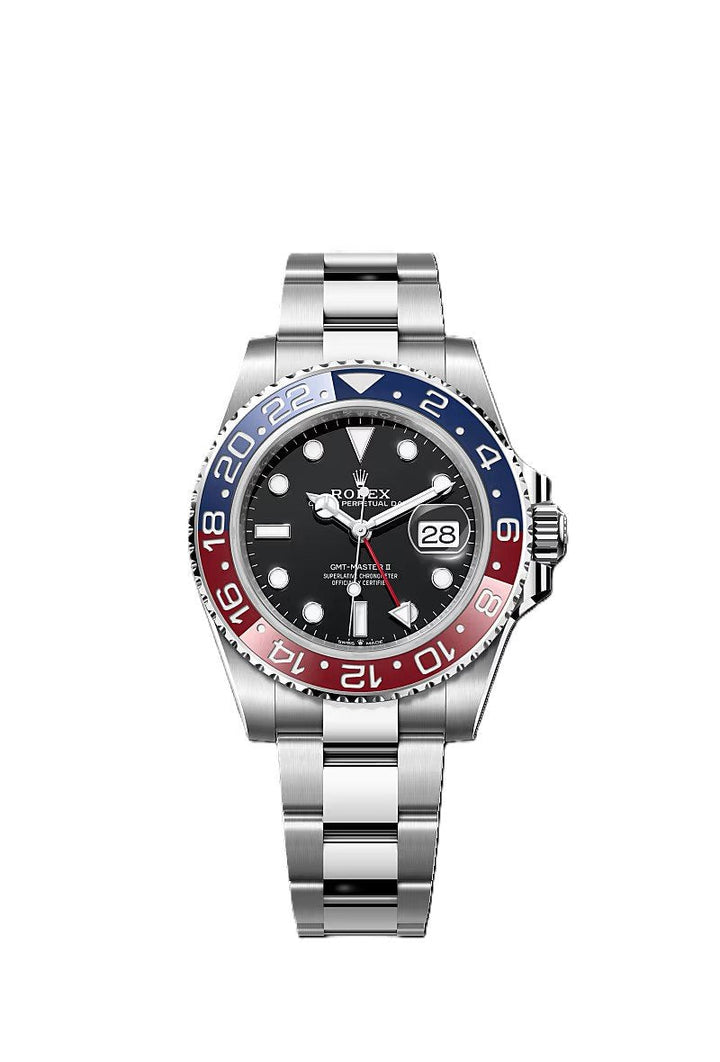 GMT-Master II red and blue Cerachrom bezel black dial by Rolex - Watch Corner