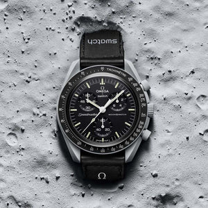 Swatch X Omega Bioceramic Moonswatch Mission To The Moon Black With Kit