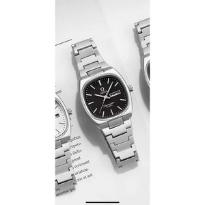Omega Speedmaster Slim Silver Black Metal Watch