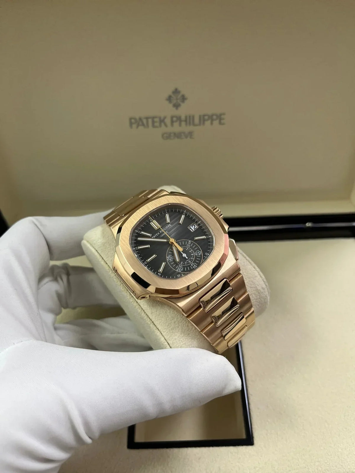 Patek Philippe Nautilus Rose Gold/ Black Gradient Dial - View 9