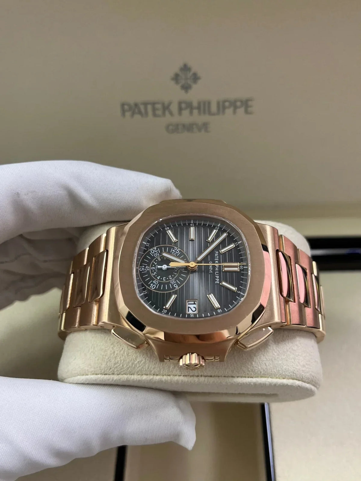 Patek Philippe Nautilus Rose Gold/ Black Gradient Dial - View 3