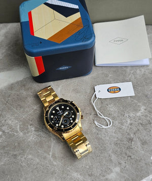Fossil Fb 03 Gold Metal Watch