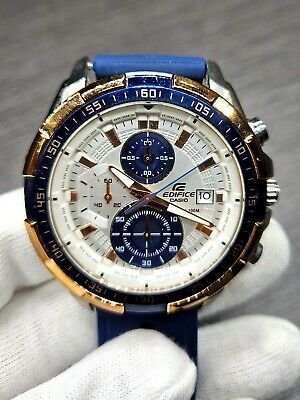 Edifice Blue Leather Watch - View 6