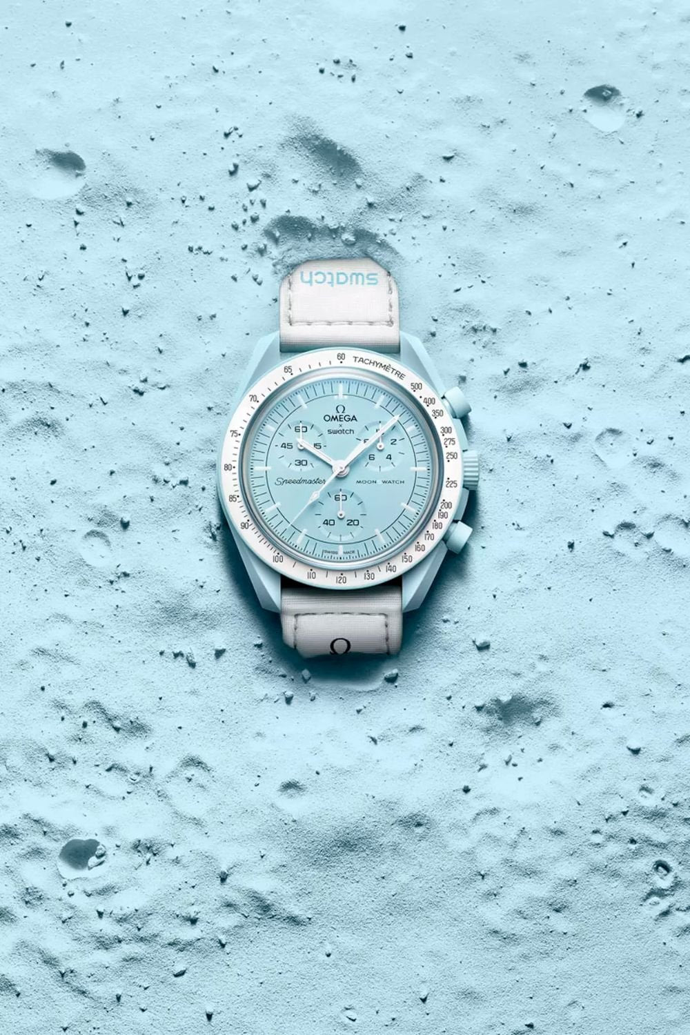 Swatch X Omega Bioceramic Moonswatch Mission To The Moon Uranus With Kit - View 2